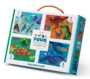 Four dinosaurs puzzles Crocodile Creek