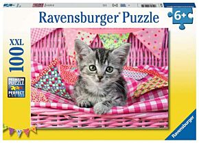 puzzel schattig katje 100 stukken